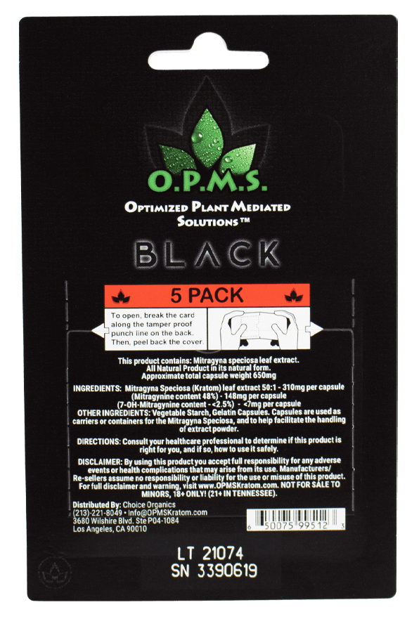 O.P.M.S Black Capsules