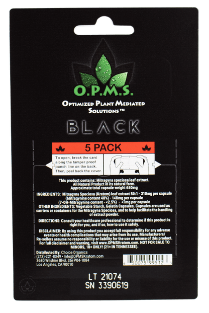 O.P.M.S Black Capsules